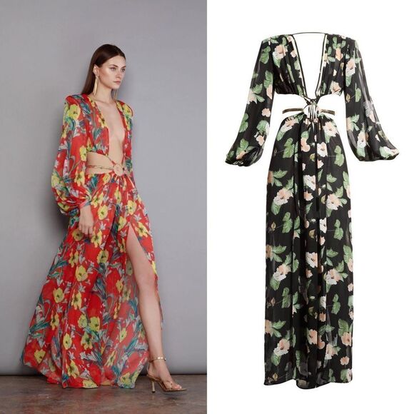 Bronx and Banco Flavia silk blend maxi gown - Picture 4 of 14